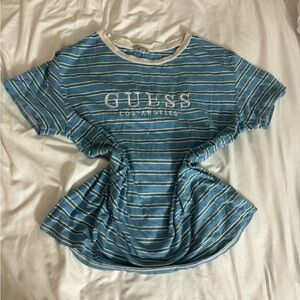 Guess Blue Striped Top